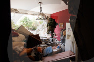 Kibbutz Kfar Aza under IDF control