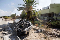 Kibbutz Kfar Aza under IDF control
