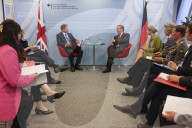 The Defence Secretary Grant Shapps attends the Meeting of NATO Ministers