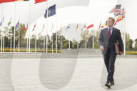 The Defence Secretary Grant Shapps attends the Meeting of NATO Ministers