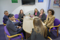 The Prime Minister Rishi Sunak visits the Jewish Community Secondary School