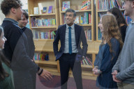 The Prime Minister Rishi Sunak visits the Jewish Community Secondary School