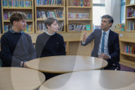 The Prime Minister Rishi Sunak visits the Jewish Community Secondary School