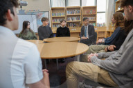 The Prime Minister Rishi Sunak visits the Jewish Community Secondary School