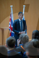 The Prime Minister Rishi Sunak visits the Jewish Community Secondary School