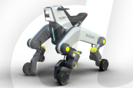 Stair-climbing transport can be bike, wheelchair or stretcher carrier