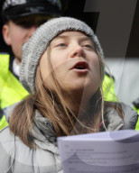 Extinction Rebellion Protest Energy Intelligence Forum in London, UK.