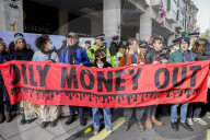 Extinction Rebellion Protest Energy Intelligence Forum in London, UK.