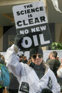 Extinction Rebellion Protest Energy Intelligence Forum in London, UK.