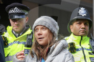 Extinction Rebellion Protest Energy Intelligence Forum in London, UK.