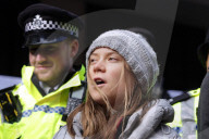 Extinction Rebellion Protest Energy Intelligence Forum in London, UK.