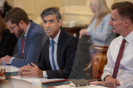 The Prime Minister Rishi Sunak hosts weekly cabinet