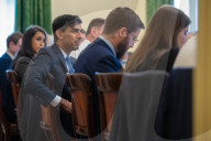 The Prime Minister Rishi Sunak hosts weekly cabinet