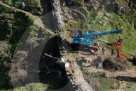 Sycamore Gap tree removed from Hadrian's Wall to be seasoned and reused