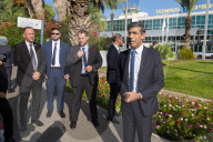 The Prime Minister Rishi Sunak arrives in Israel
