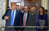 Donald Trump and Michael Cohen in Court