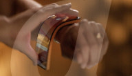 Smart mobile phone wraps around the wrist