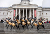 17 Argentinian drummers - Malevo in 
Trafalgar Square, London, UK. 