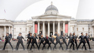 17 Argentinian drummers - Malevo in 
Trafalgar Square, London, UK. 
