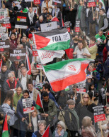 March For A Ceasefire In Palestine in London, UK.