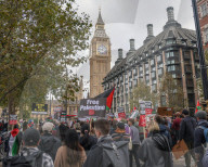 March For A Ceasefire In Palestine in London, UK.