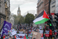 March For A Ceasefire In Palestine in London, UK.