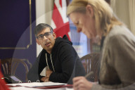 Prime minister Rishi Sunak speaks with Emmanuel Macron