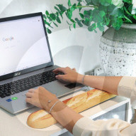 Baguette-shaped keyboard rest