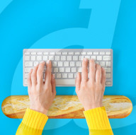 Baguette-shaped keyboard rest