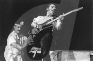 BRUCE SPRINGSTEEN US rock musician in 1984. Photo Jeffrey Mayer