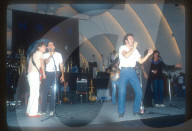 Bruce Springsteen performs during the 'No Nukes' Concert at the Hollywood Bowl 