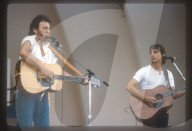 Bruce Springsteen performs during the 'No Nukes' Concert at the Hollywood Bowl 