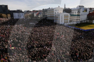 Iceland PM joins crowd of 100,000 for full-day women's strike