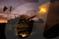 Israeli artillery firing on Gaza
