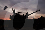 Israeli artillery firing on Gaza