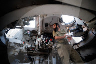 Israeli artillery firing on Gaza