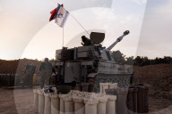 Israeli artillery firing on Gaza