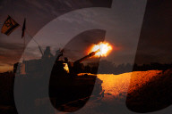 Israeli artillery firing on Gaza