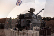 Israeli artillery firing on Gaza