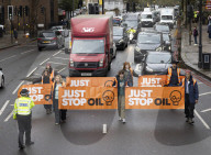 Just Stop Oil protest in London, UK.