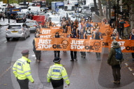 Just Stop Oil protest in London, UK.