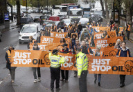 Just Stop Oil protest in London, UK.