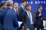 The Prime Minister Rishi Sunak meets tech CEOs at Bletchley Park