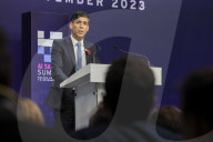 Prime Minister Rishi Sunak attends AI Summit at Bletchley Park
