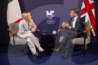 The Prime Minister Rishi Sunak holds a bilateral with the Italian PM
