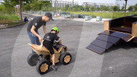 Wooden Tesla Cybertruck built as gift for Elon Musk