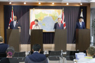The Foreign Secretary James Cleverly attends the G7 Foreign Ministers' Meeting