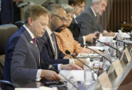 The Foreign Secretary James Cleverly attends the G7 Foreign Ministers' Meeting