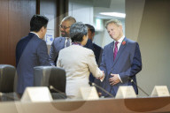 The Foreign Secretary James Cleverly attends the G7 Foreign Ministers' Meeting