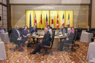The Foreign Secretary James Cleverly attends the G7 Foreign Ministers' Meeting